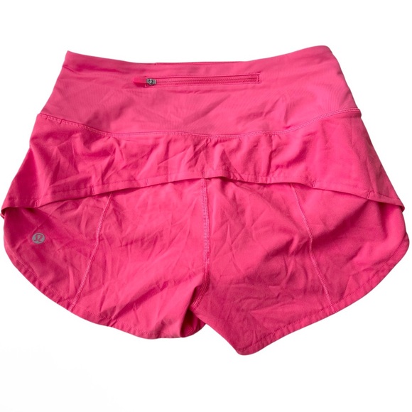 Lululemon Sonic Pink Speed Up Shorts Women’s Size 4 - Picture 1 of 7